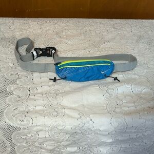 Nike Blue & Volt Yellow Slim Running Waist Pack